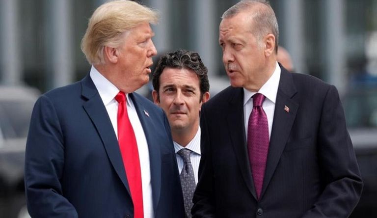 لقاء سابق بين ترامب وأردوغان - أرشيفية آدم إيرلي المتحدث السابق باسم الخارجية الأمريكي