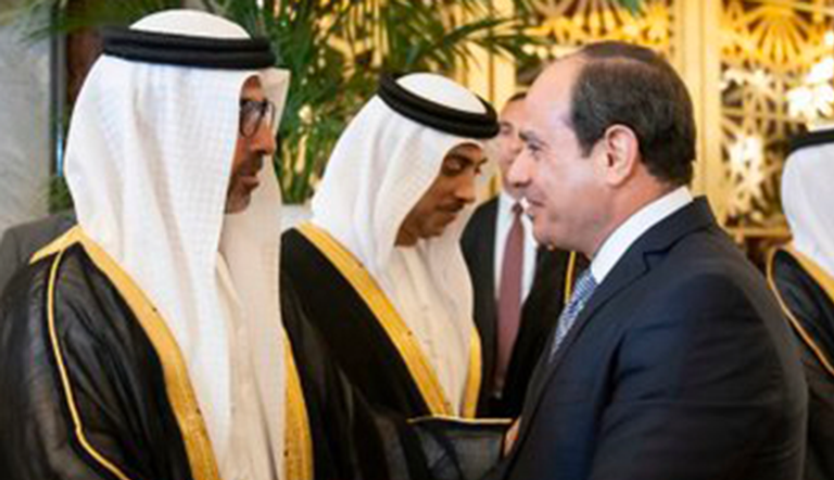 الشيخ محمد بن زايد آل نهيان والرئيس المصري عبدالفتاح السيسي