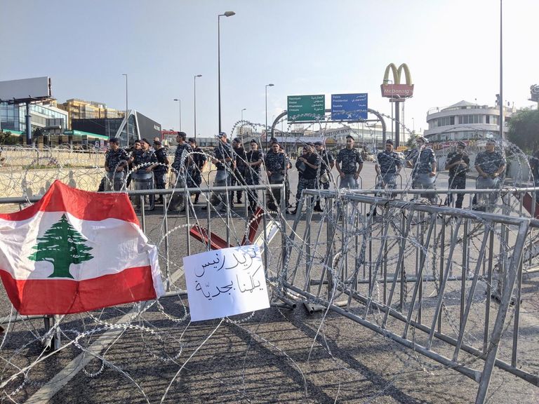 جانب من الاحتجاجات في لبنان - أرشيفية