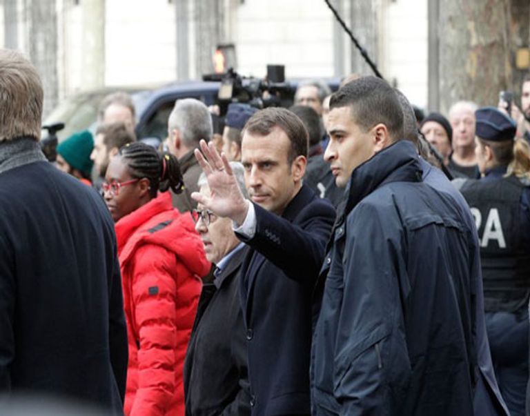 الرئيس الفرنسي إيمانويل ماكرون