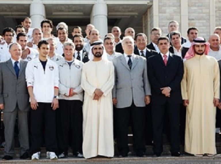 تكريم منتخب مصر في الإمارات
