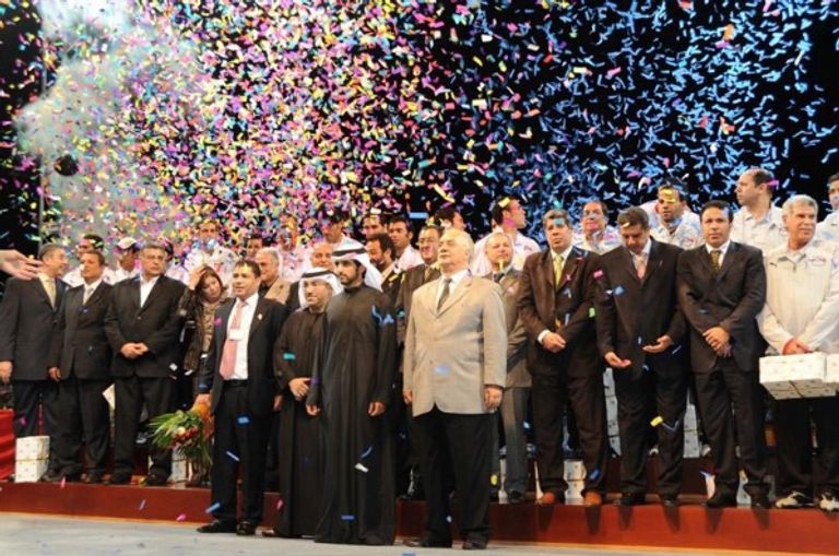 تكريم منتخب مصر في الإمارات