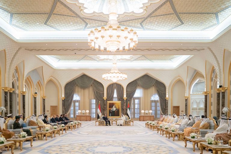 الشيخ محمد بن زايد آل نهيان والرئيس السيسي