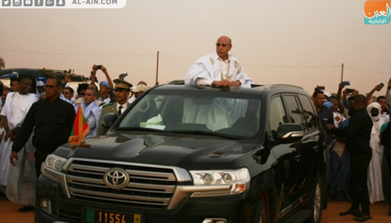 الرئيس الموريتاني المنتخب محمد ولد الغزواني في مهرجان 