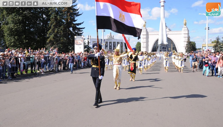 جانب من مشاركات الموسيقات العسكرية المصرية جانب من مشاركات الموسيقات العسكرية المصرية