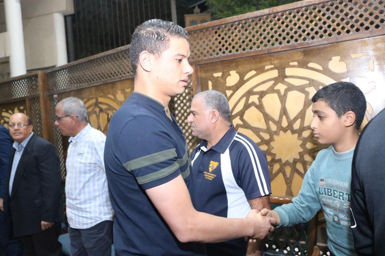 جانب من عزاء اللاعب علاء علي