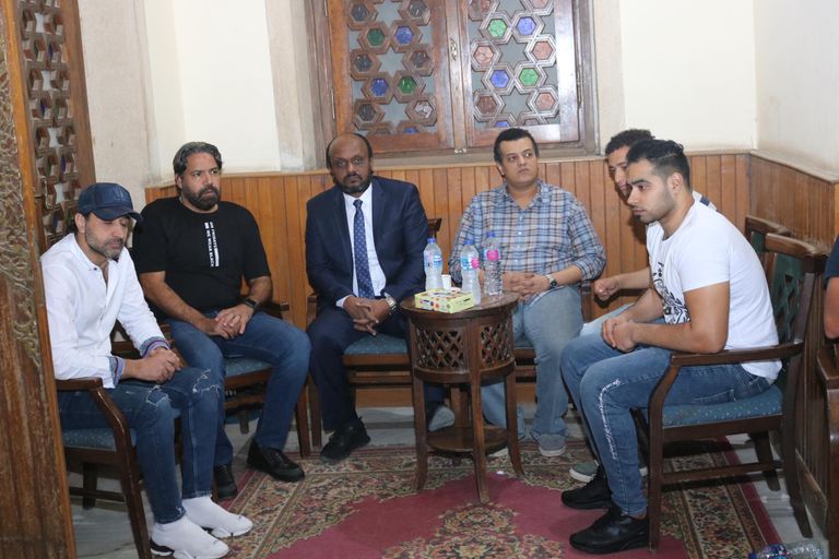 جانب من عزاء اللاعب علاء علي