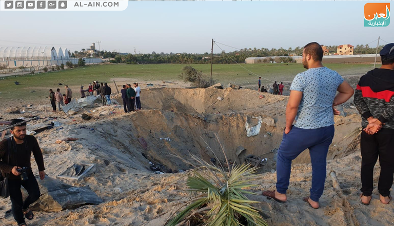 جانب من حطام المنزل