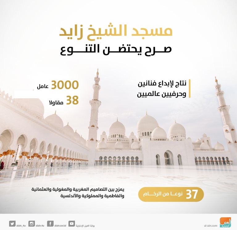 مسجد الشيخ زايد.. صرح يحتضن التنوع