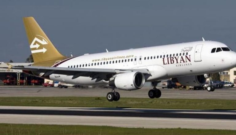 طائرة تابعة للخطوط الجوية الليبية