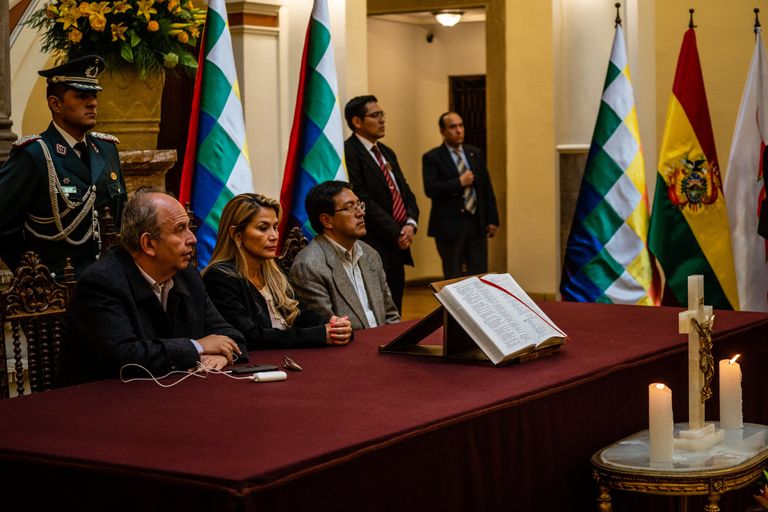 متظاهرون مؤيدون لموراليس في بوليفيا