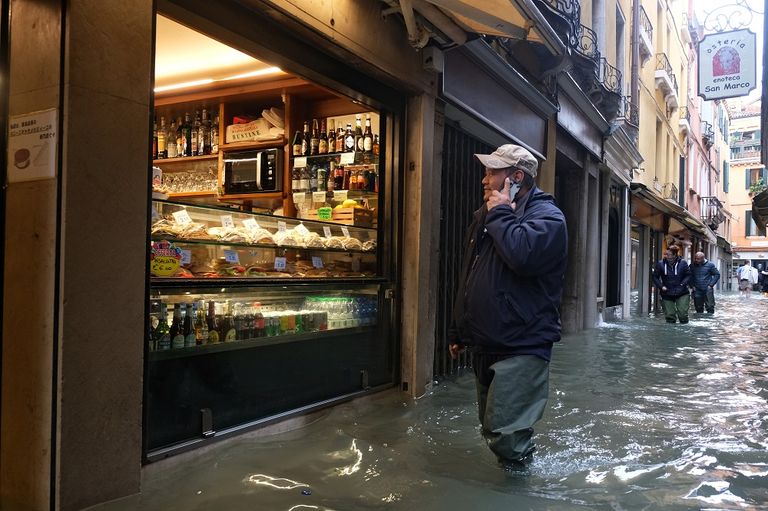 منسوب المياه في البندقية بلغ 187 سنتيمترا