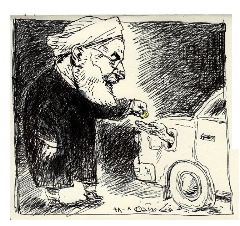 رسوم كاريكاتير تهاجم قمع المحتجين في إيران