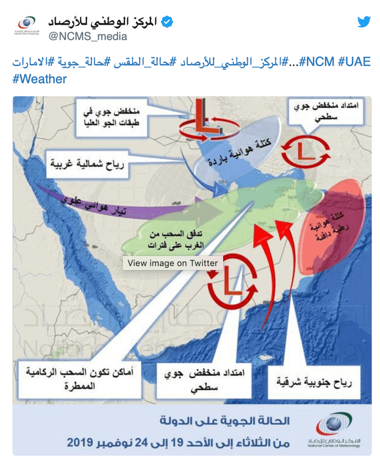 طقس متقلب في الإمارات 3 أيام