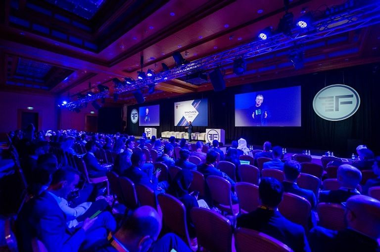 جانب من فعالية "فينوفايت الشرق الأوسط" بدبي حول التكنولوجيا المالية