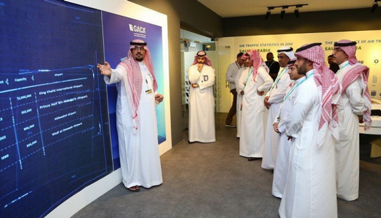 إقبال كبير على زيارة جناح "الطيران المدني" السعودي بمعرض دبي للطيران
