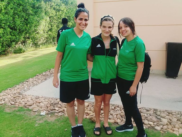 بوسي سعيد أول حكم دولي نسائي في مصر