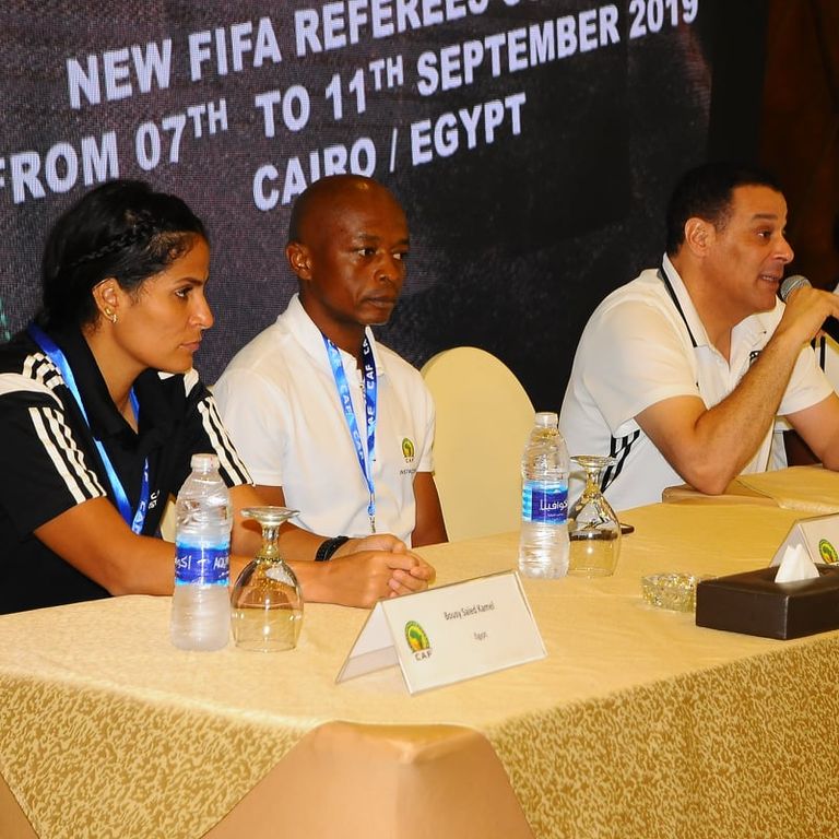 بوسي سعيد أول حكم دولي نسائي في مصر