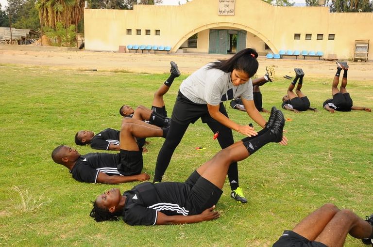 بوسي سعيد أول حكم دولي نسائي في مصر