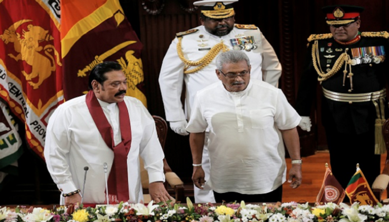 رئيس سريلانكا وشقيقه