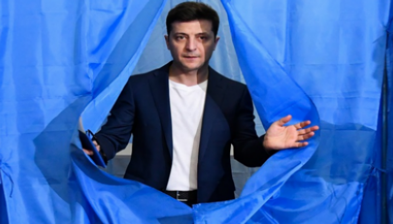 فولوديمير زيلينسكي رئيس أوكرانيا- أرشيفية