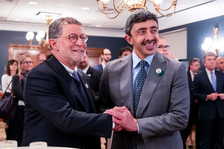 الشيخ عبدالله بن زايد آل نهيان وزير الخارجية والتعاون الدولي الإماراتي