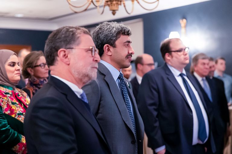 الشيخ عبدالله بن زايد آل نهيان وزير الخارجية والتعاون الدولي الإماراتي