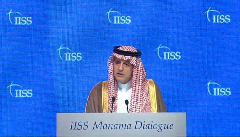 وزير الدولة السعودي للشؤون الخارجية عادل بن أحمد الجبير خلال كلمته
