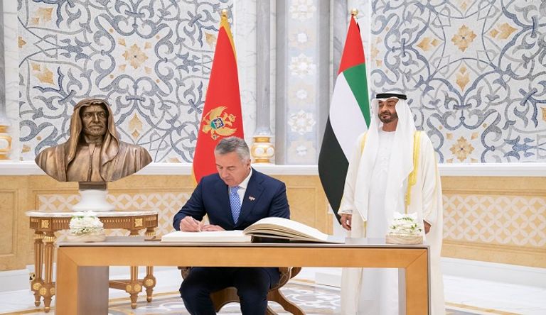 الشيخ محمد بن زايد آل نهيان وميلو جوكانوفيتش