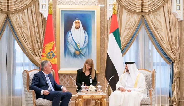 الشيخ محمد بن زايد آل نهيان وميلو جوكانوفيتش