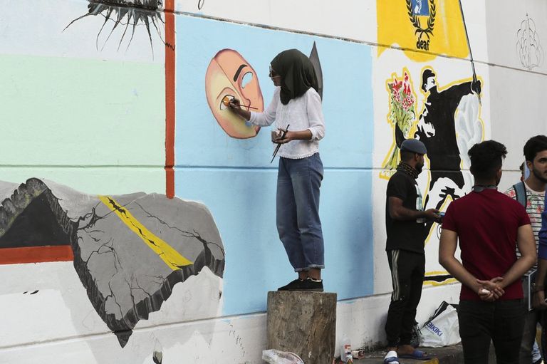 مشاركة المرأة العراقية في الاحتجاجات