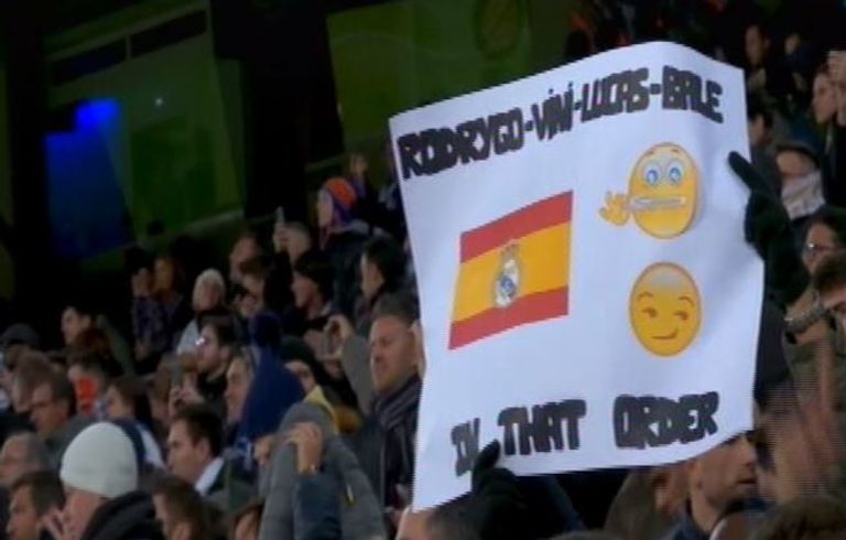 جاريث بيل أثناء مشاركته في المباراة