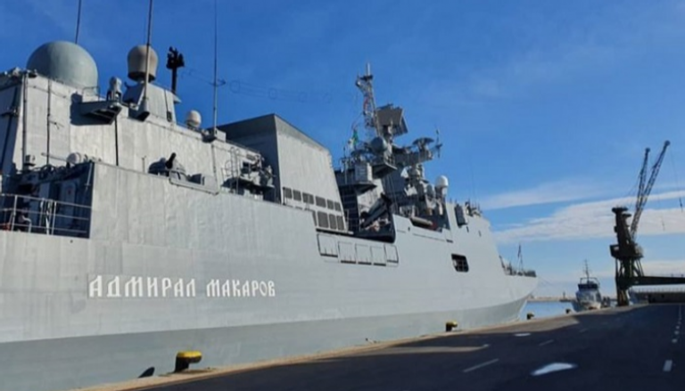 سفينة حربية روسية في ميناء الجزائر