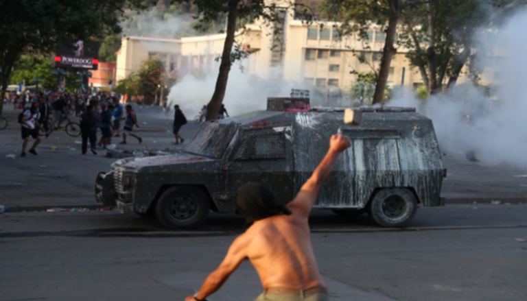 تصاعد أعمال عنف خلال الاحتجاجات في تشيلي 