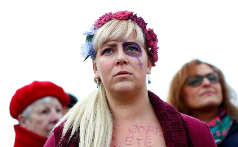 الآلاف يحتجون على العنف ضد المرأة في بلجيكا