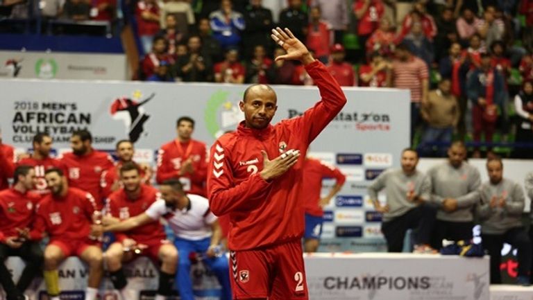 عبد الله عبد السلام لاعب الأهلي طائرة الأهلي المصري