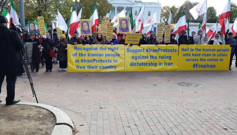 جانب من مظاهرات المعارضة الإيرانية في واشنطن - أرشيفية