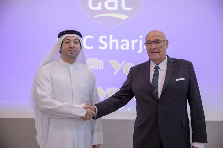 جانب من فعاليات معرض ومؤتمر تبادل المطارات 2019 بأبوظبي