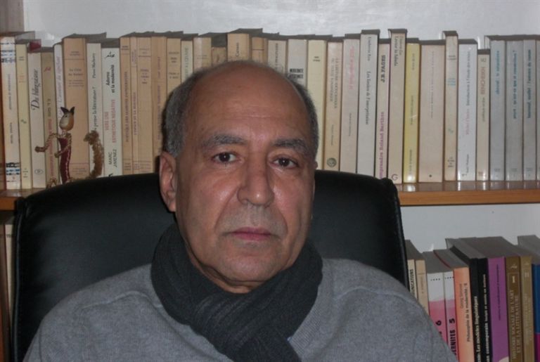 أحمد المديني - روائي مغربي أحمد المديني في حفل توقيع الكتاب