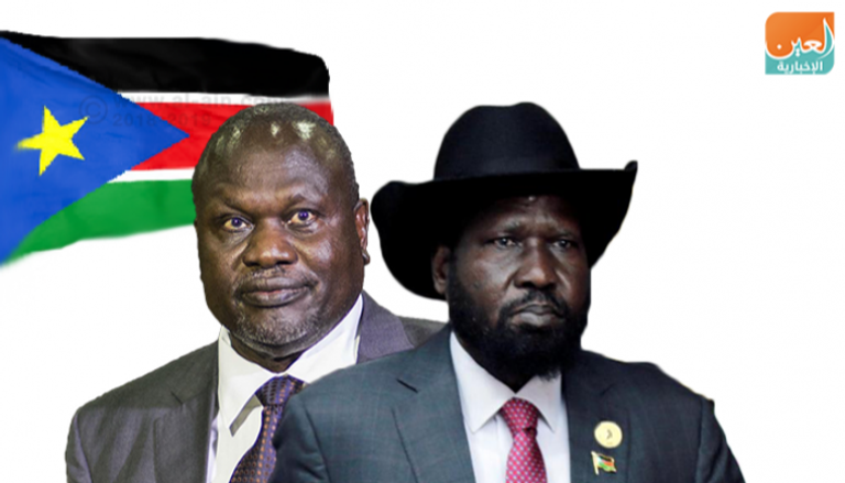 رئيس جنوب السودان سلفاكير وزعيم المعارضة رياك مشار