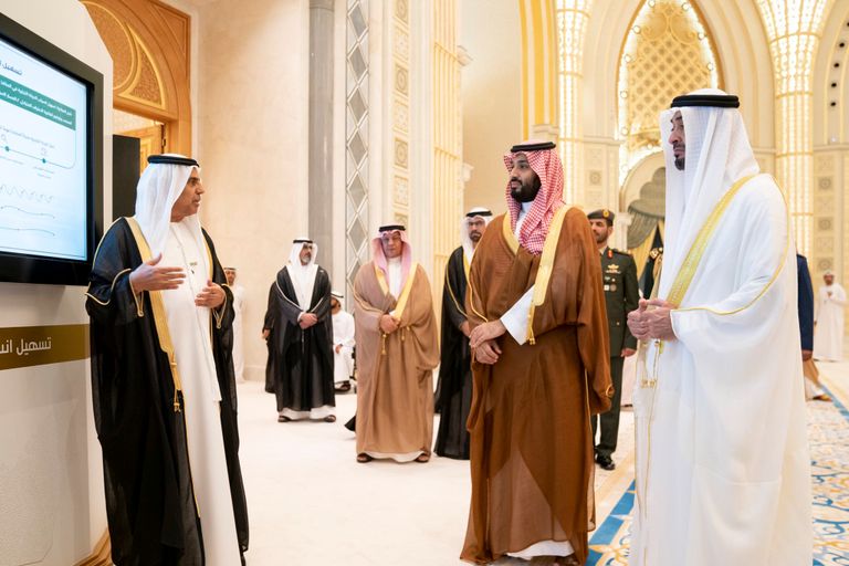 الشيخ محمد بن زايد آل نهيان والأمير محمد بن سلمان