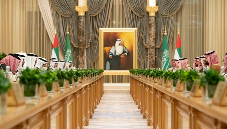 جانب من اجتماع مجلس التنسيق السعودي الإماراتي الثاني