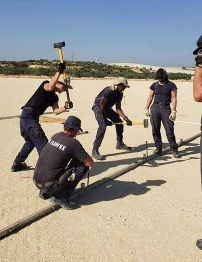 طاقم أمريكي يبدأ العمل على إقامة مستشفى شمال قطاع غزة