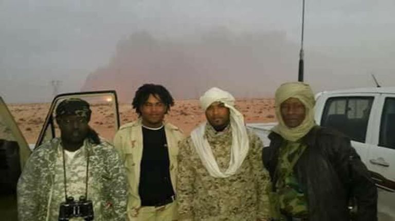 حسن موسى سوقي التباوي مع إبراهيم الجضران الإرهابي حسن موسى سوقي التباوي