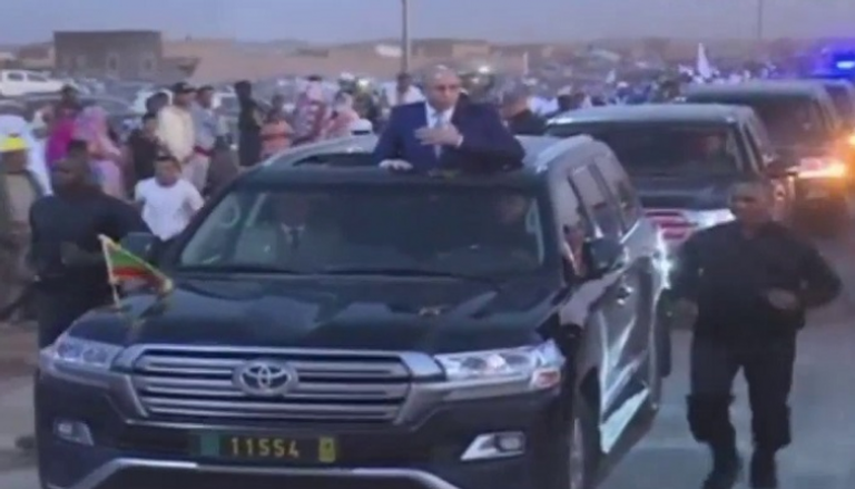 الرئيس الموريتاني محمد ولد الغزواني خلال الاحتفال بعيد الاستقلال