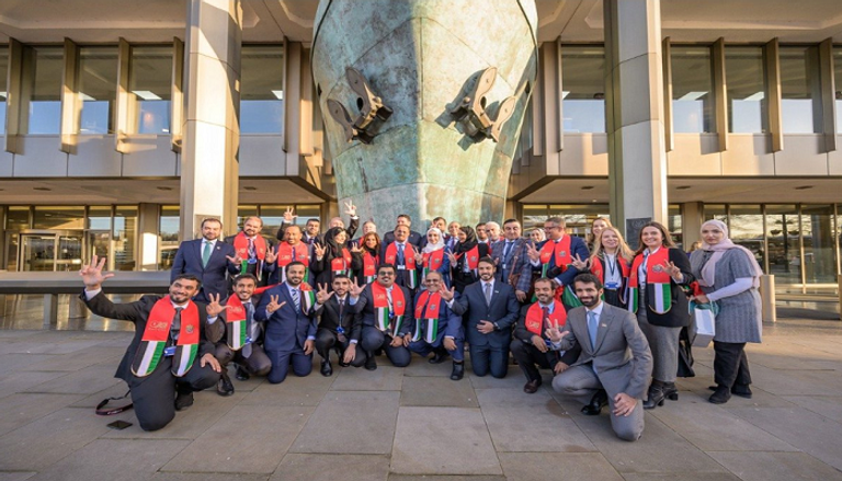 جانب من إعلان فوز الإمارات بعضوية مجلس المنظمة البحرية الدولية