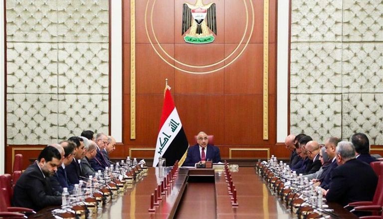 صورة متداولة لآثار الحرائق خلال مظاهرات بالنجف