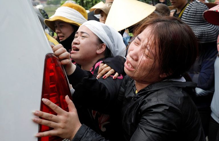 جثمان أحد المهاجرين