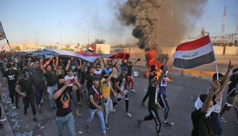 الاحتجاجات العراقية تتواصل ضد النفوذ الإيراني - أرشيفية
