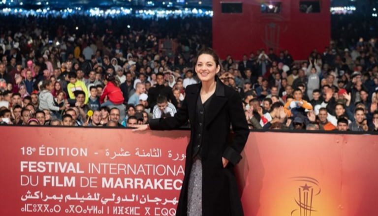 الممثلة الفرنسية ماريون كوتيار في مهرجان مراكش